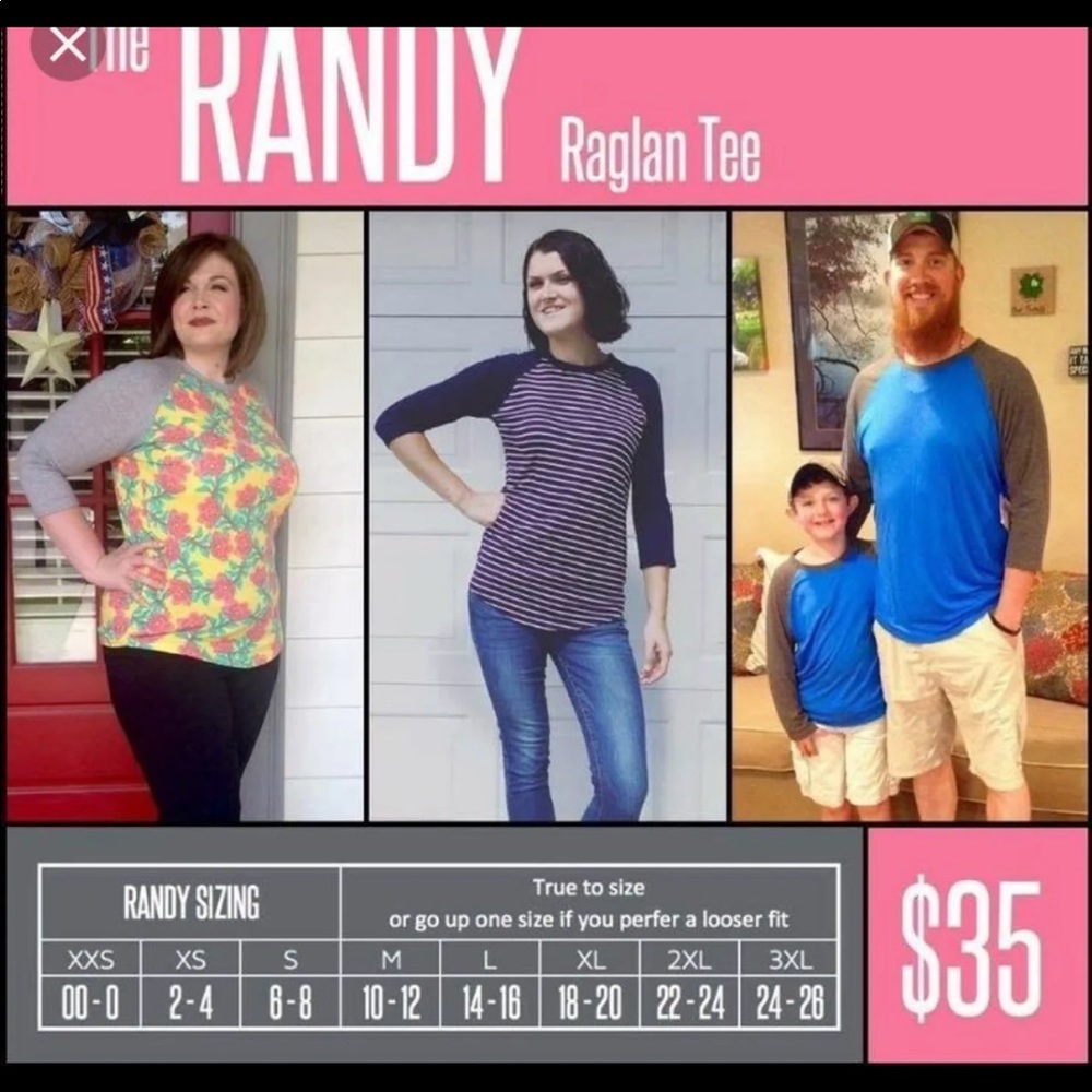 NWOT Lularoe Randy - Picture 5 of 5